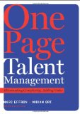 Gerencia de talento de una p�gina, Eliminar complejidad, a�adir valor, por Marc Effron, Miriam Ort